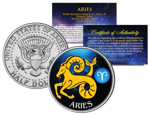 Zodiac Half Dollar Coin - Aries Edition