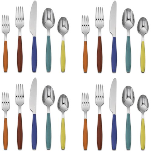 Harmony Elegance Stainless Steel 20-Piece Flatware Set