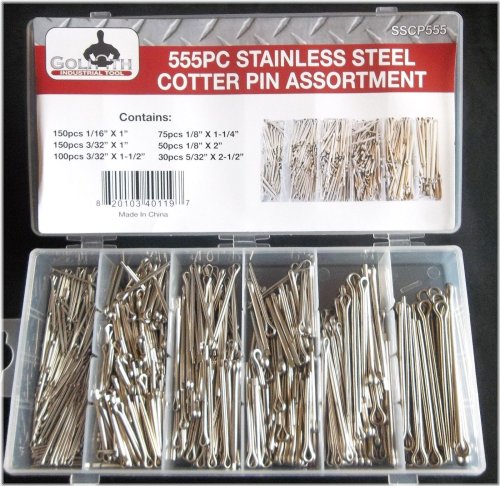 Stainless Steel Cotter Pin Assortment Kit - SSCP555