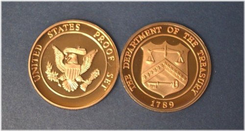 Brass DCAM Token - 1789 Department of Treasury Proof Set