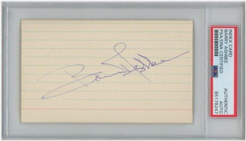 Barry Ashbee 1974 Flyers Autographed Index Card
