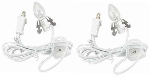 White Clip Lamp Light Cord Set