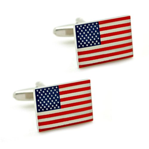 Patriotic Stars & Stripes Cufflinks