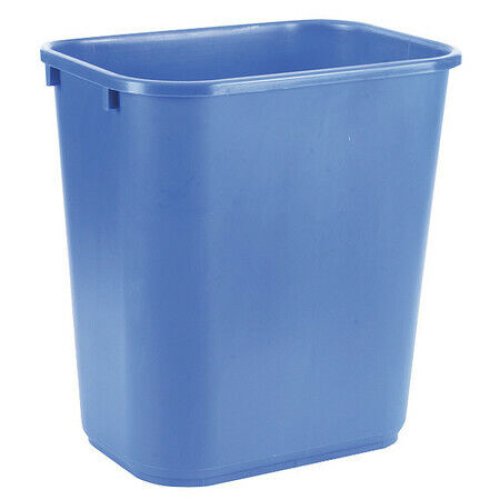 Blue Desk Recycling Container - 7 Gal Capacity