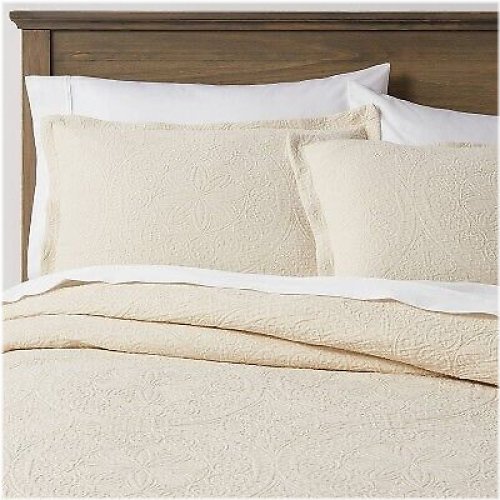 Natural Medallion Comforter & Sham Set