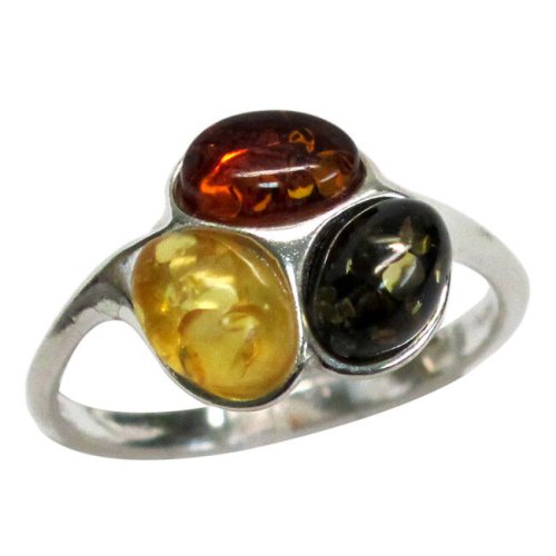 Sunset Amber Ring