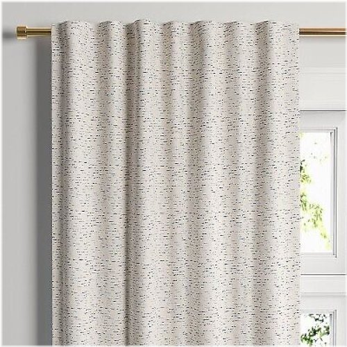 Doral Cream Blackout Window Curtain Panel