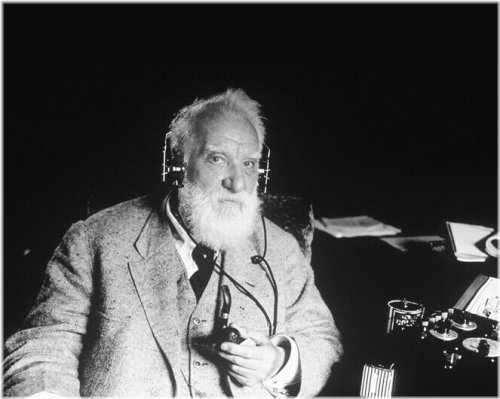 Innovator's Insight: Alexander Graham Bell Radio Headset 8x10 Photo Print Poster