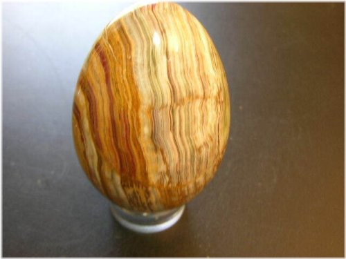Onyx Banded Egg with Acrylic Stand