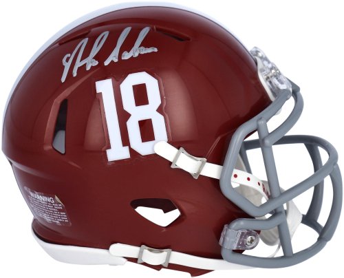 Nick Saban Signed Mini Helmet