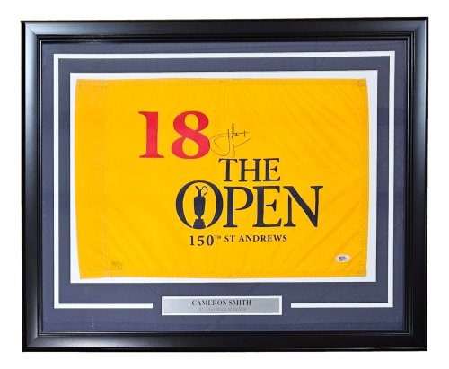 St Andrews Open Signed PGA Golf Flag by Cameron Smith