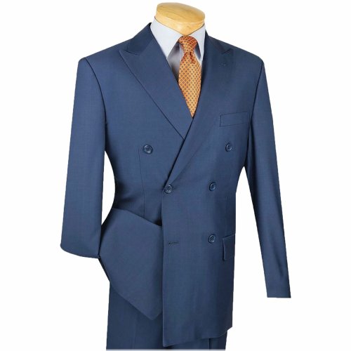 Sapphire Double-Breasted Classic Fit Suit