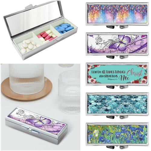 Tri-Compartment Portable Medication Organizer