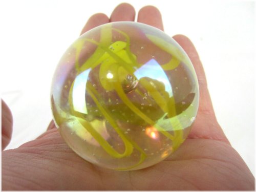 Goldenrod Glass Spheres