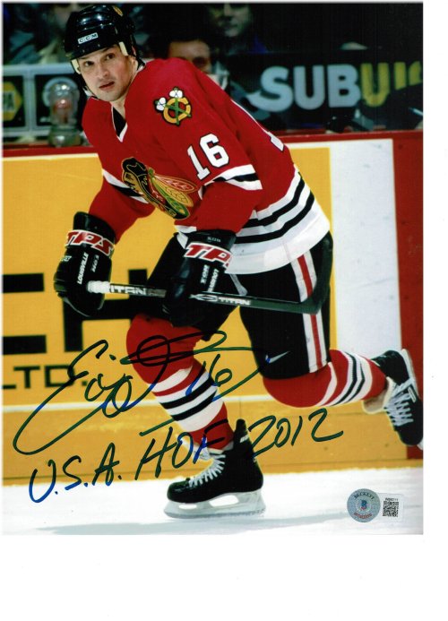 Chicago Black Hawks Eddie Olczyk Autographed Photo