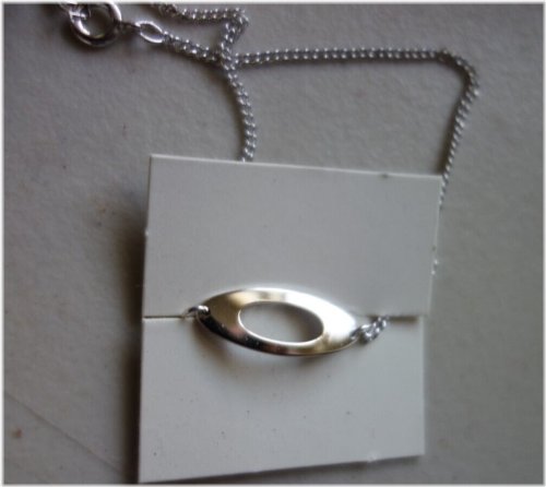 Silver Oval Anklet
