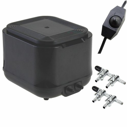 WhisperFlow Aquarium Air Pump - High Performance and Silent Operation for Large Tanks