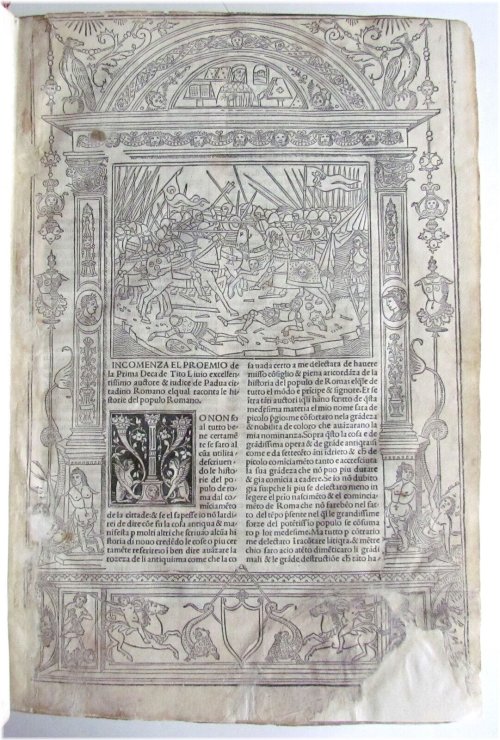 Titus Livius' Illustrated Legacy: A Rare Incunable Folio from 1493