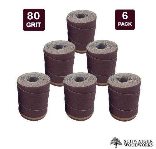 Supermax 16-32 Sanding Wraps, Set of 6 - 80 grit