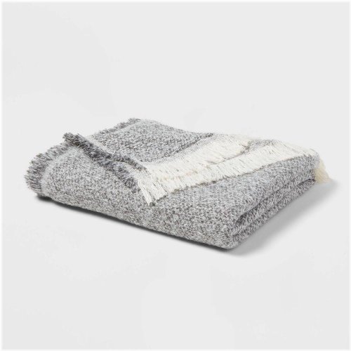 Marled Boucle Bed Throw