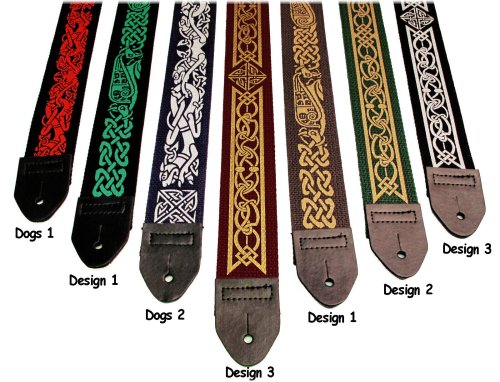 Colorful Celtic Comfort Straps for Your Guitar