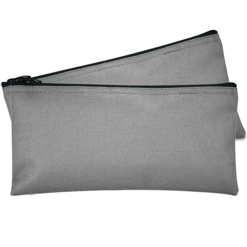 Gray Zippered Money Organizer Set