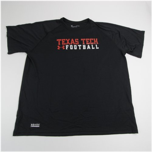 Red Raiders Under Armour Black Men's Short Sleeve Shirt
