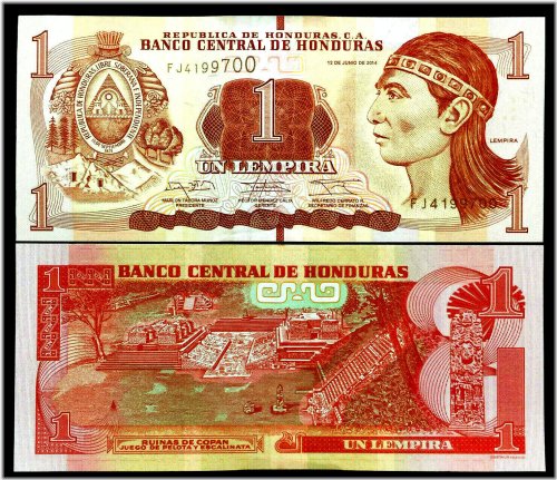 Honduras 1 Lempira Banknote Collection