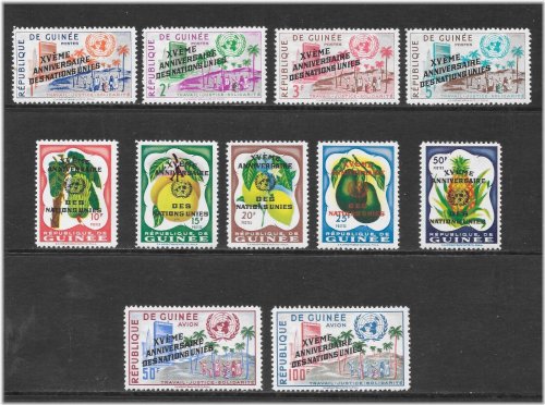 United Nations Anniversary Stamps from French Guinea