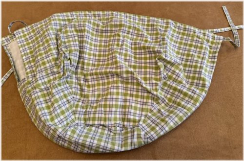 Nantucket Plaid Green Cotton Easter Liner