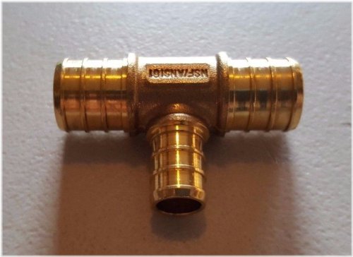 Brass Crimp Tee Fittings Set