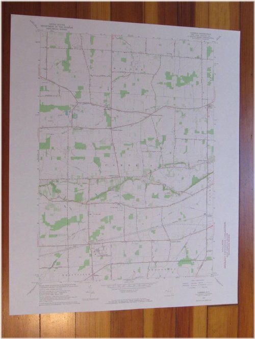 Vintage USGS Topo Map of Cambria, New York (1968)