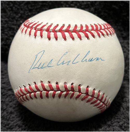Vintage Richie Ashburn Autographed Baseball with PSA Authentication