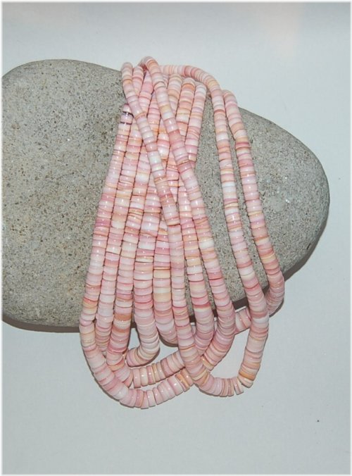 Conch Heishi Bead Strand