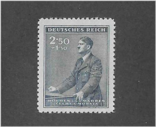 Historical German Stamp: Hitler's Birthday 1942