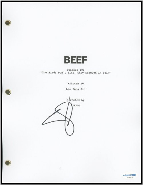 The Script of Legends: Steven Yeun Autographed Episode with 'Danny Cho