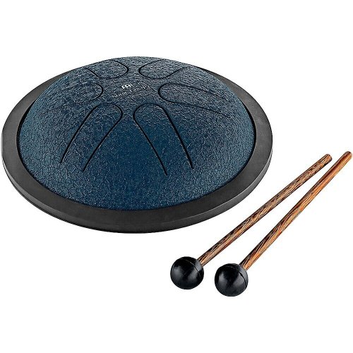 Navy Blue Mini Steel Tongue Drum in A Major by MEINL Sonic Energy