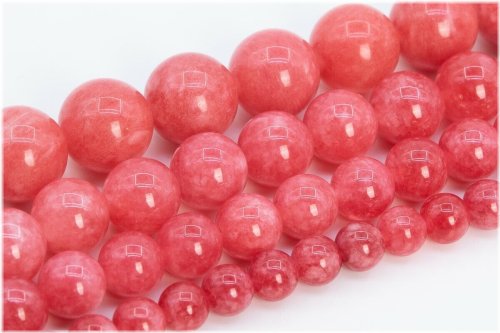 Red Rhodochrosite Quartz Beads