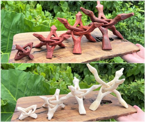 Artisan Wood Tripod Stand