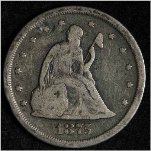 1875-S Seated Liberty Silver Twenty Cent Piece