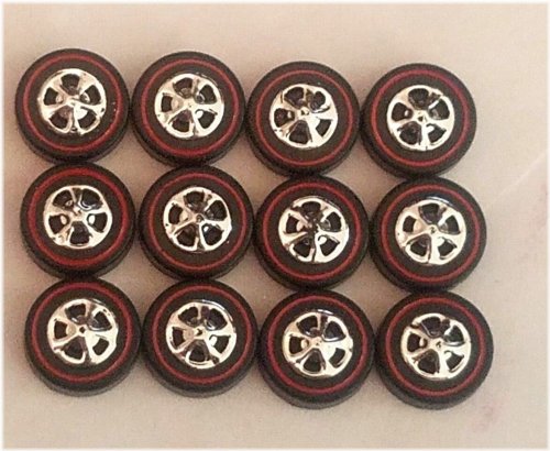 Black Cap Reproduction Wheels Set