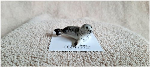 Harbor Seal Pup Miniature Figurine - Andre