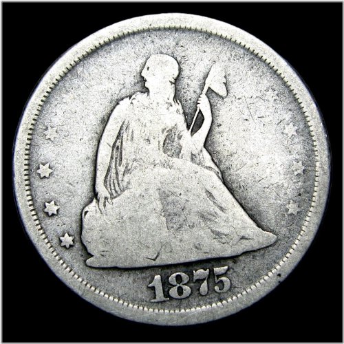 1875-S Silver Twenty Cent Piece