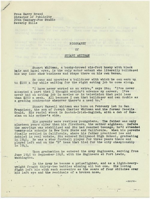 Vintage Fox Studio Publicity Collection