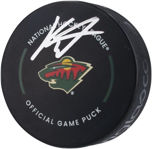 Kirill Kaprizov Autographed Game Puck