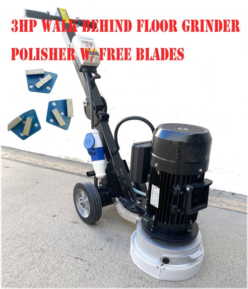 PrecisionGrind 10" Electric Concrete Surface Grinder with Triple Blades