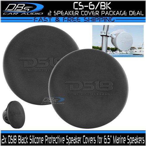 DS18 CS-6/BK 6.5" Black Silicon Protective Speaker Cover