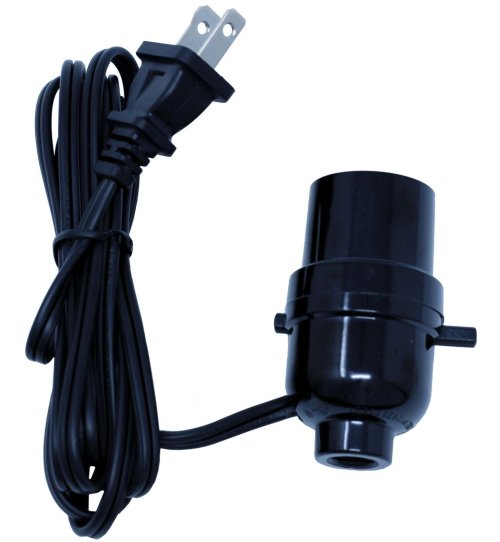 Instant Lamp Kit - Black Socket with Wired Cord