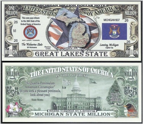 Michigan State Patriotic Bill Set