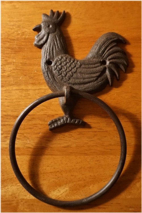 Rustic Chicken Towel Ring